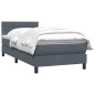 vidaXL Boxspringbett mit Matratze Dunkelgrau 80x210 cm Samt vidaXL Boxspringbett mit Matratze Dunkelgrau 80x210 cm Samt