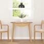 vidaXL Esstisch Natur Massivholz Gummibaumholz vidaXL Esstisch Natur Massivholz Gummibaumholz