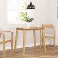 vidaXL Esstisch Natur Massivholz Gummibaumholz vidaXL Esstisch Natur Massivholz Gummibaumholz