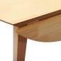 vidaXL Esstisch Natur Massivholz Gummibaumholz vidaXL Esstisch Natur Massivholz Gummibaumholz