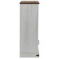vidaXL Weinschrank HALDEN mit Weinregalen und Schiebetür Weiß Kiefer vidaXL Weinschrank HALDEN mit Weinregalen und Schiebetür Weiß Kiefer