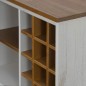 vidaXL Weinschrank HALDEN mit Weinregalen und Schiebetür Weiß Kiefer vidaXL Weinschrank HALDEN mit Weinregalen und Schiebetür Weiß Kiefer