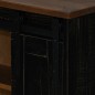 vidaXL Hängeschrank HALDEN 2 Schiebetüren Schwarz 75x22,5x70 cm Kiefer vidaXL Hängeschrank HALDEN 2 Schiebetüren Schwarz 75x22,5x70 cm Kiefer