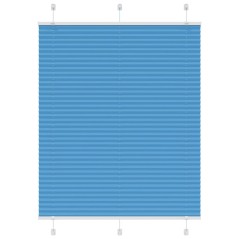 vidaXL Plissee Blau 110x100 cm Stoffbreite 109,4 cm Polyester