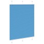 vidaXL Plissee Blau 110x100 cm Stoffbreite 109,4 cm Polyester vidaXL Plissee Blau 110x100 cm Stoffbreite 109,4 cm Polyester