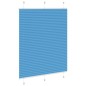 vidaXL Plissee Blau 110x100 cm Stoffbreite 109,4 cm Polyester vidaXL Plissee Blau 110x100 cm Stoffbreite 109,4 cm Polyester
