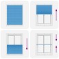 vidaXL Plissee Blau 110x100 cm Stoffbreite 109,4 cm Polyester vidaXL Plissee Blau 110x100 cm Stoffbreite 109,4 cm Polyester