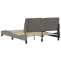 vidaXL Bettgestell mit LED ohne Matratze Taupe 140x200 cm Stoff vidaXL Bettgestell mit LED ohne Matratze Taupe 140x200 cm Stoff