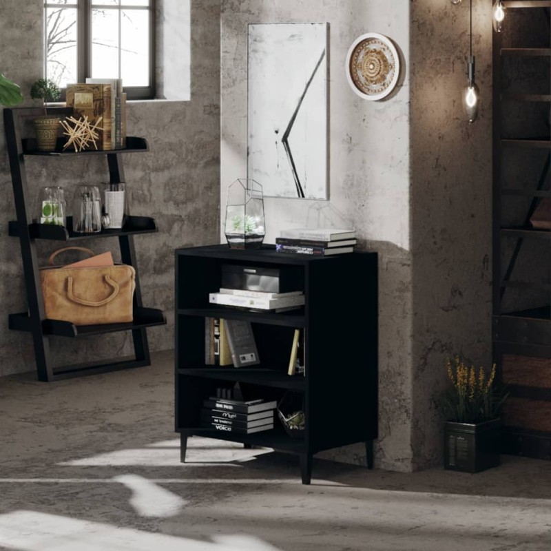 vidaXL Sideboard Schwarz 57x35x70 cm Holzwerkstoff vidaXL Sideboard Schwarz 57x35x70 cm Holzwerkstoff
