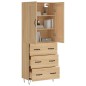 Highboard Sonoma-Eiche 69,5x34x180 cm Holzwerkstoff Highboard Sonoma-Eiche 69,5x34x180 cm Holzwerkstoff