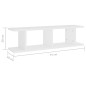 vidaXL Wandregale 2 Stk. Weiß 75x18x20 cm Holzwerkstoff vidaXL Wandregale 2 Stk. Weiß 75x18x20 cm Holzwerkstoff