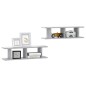 vidaXL Wandregale 2 Stk. Betongrau 75x18x20 cm Holzwerkstoff vidaXL Wandregale 2 Stk. Betongrau 75x18x20 cm Holzwerkstoff