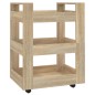 vidaXL Küchenwagen Sonoma-Eiche 60x45x80 cm Holzwerkstoff vidaXL Küchenwagen Sonoma-Eiche 60x45x80 cm Holzwerkstoff