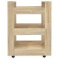 vidaXL Küchenwagen Sonoma-Eiche 60x45x80 cm Holzwerkstoff vidaXL Küchenwagen Sonoma-Eiche 60x45x80 cm Holzwerkstoff
