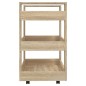 vidaXL Küchenwagen Sonoma-Eiche 60x45x80 cm Holzwerkstoff vidaXL Küchenwagen Sonoma-Eiche 60x45x80 cm Holzwerkstoff