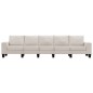 vidaXL 5-Sitzer-Sofa Creme Stoff vidaXL 5-Sitzer-Sofa Creme Stoff