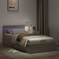 vidaXL Stauraumbett mit LED Cappuccino-Braun Kunstleder 90×200cm vidaXL Stauraumbett mit LED Cappuccino-Braun Kunstleder 90×200cm