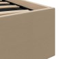 vidaXL Stauraumbett mit LED Cappuccino-Braun Kunstleder 90×200cm vidaXL Stauraumbett mit LED Cappuccino-Braun Kunstleder 90×200cm