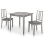 vidaXL 3-tlg. Essgruppe MDF Grau vidaXL 3-tlg. Essgruppe MDF Grau