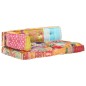 vidaXL Palettensofa-Auflage Mehrfarbig Stoff Patchwork vidaXL Palettensofa-Auflage Mehrfarbig Stoff Patchwork