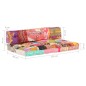 vidaXL Palettensofa-Auflage Mehrfarbig Stoff Patchwork