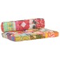 vidaXL Palettensofa-Auflage Mehrfarbig Stoff Patchwork