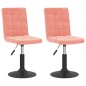 vidaXL Esszimmerstühle 2 Stk. Drehbar Rosa Samt vidaXL Esszimmerstühle 2 Stk. Drehbar Rosa Samt