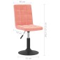 vidaXL Esszimmerstühle 2 Stk. Drehbar Rosa Samt vidaXL Esszimmerstühle 2 Stk. Drehbar Rosa Samt