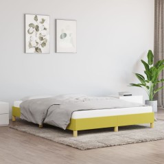 vidaXL Bettgestell ohne Matratze Grün 140x190 cm Stoff