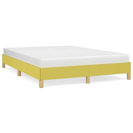 vidaXL Bettgestell ohne Matratze Grün 140x190 cm Stoff