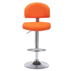 vidaXL Barhocker Orange Kunstleder