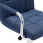 vidaXL Barhocker 2 Stk. Blau Stoff vidaXL Barhocker 2 Stk. Blau Stoff