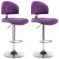 vidaXL Barhocker 2 Stk. Lila Kunstleder vidaXL Barhocker 2 Stk. Lila Kunstleder