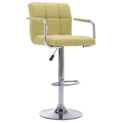 vidaXL Barhocker Grün Stoff