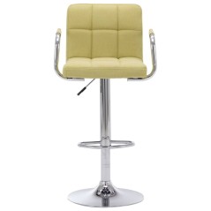 vidaXL Barhocker Grün Stoff