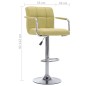 vidaXL Barhocker Grün Stoff vidaXL Barhocker Grün Stoff