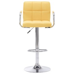 vidaXL Barhocker Gelb Stoff