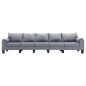 vidaXL 5-Sitzer-Sofa Hellgrau Stoff vidaXL 5-Sitzer-Sofa Hellgrau Stoff