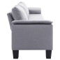 vidaXL 5-Sitzer-Sofa Hellgrau Stoff vidaXL 5-Sitzer-Sofa Hellgrau Stoff