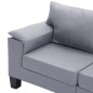vidaXL 5-Sitzer-Sofa Hellgrau Stoff vidaXL 5-Sitzer-Sofa Hellgrau Stoff