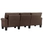 vidaXL 3-Sitzer-Sofa Braun Stoff vidaXL 3-Sitzer-Sofa Braun Stoff