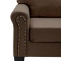 vidaXL 3-Sitzer-Sofa Braun Stoff vidaXL 3-Sitzer-Sofa Braun Stoff