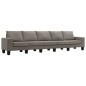 vidaXL 5-Sitzer-Sofa Taupe Stoff vidaXL 5-Sitzer-Sofa Taupe Stoff