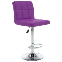 vidaXL Barhocker 2 Stk. Lila Kunstleder 