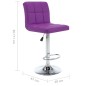 vidaXL Barhocker 2 Stk. Lila Kunstleder vidaXL Barhocker 2 Stk. Lila Kunstleder