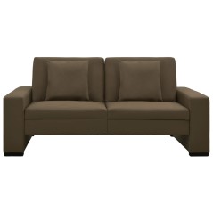 vidaXL Schlafsofa Braun Kunstleder