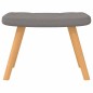 vidaXL Schaukelstuhl mit Hocker Stoff Taupe vidaXL Schaukelstuhl mit Hocker Stoff Taupe
