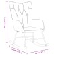 vidaXL Schaukelstuhl mit Hocker Stoff Taupe vidaXL Schaukelstuhl mit Hocker Stoff Taupe