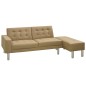 vidaXL Schlafsofa Cappuccino-Braun Kunstleder vidaXL Schlafsofa Cappuccino-Braun Kunstleder