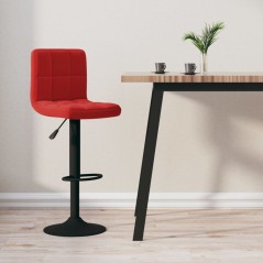 vidaXL Barhocker Weinrot Samt 